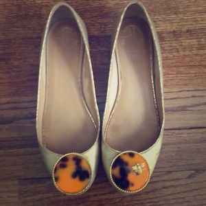 Lilly Pulitzer Gold Leopard Flats